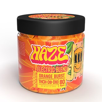 Haze Sativa Electric Blend  Orange Burst 4000mg Gummy 